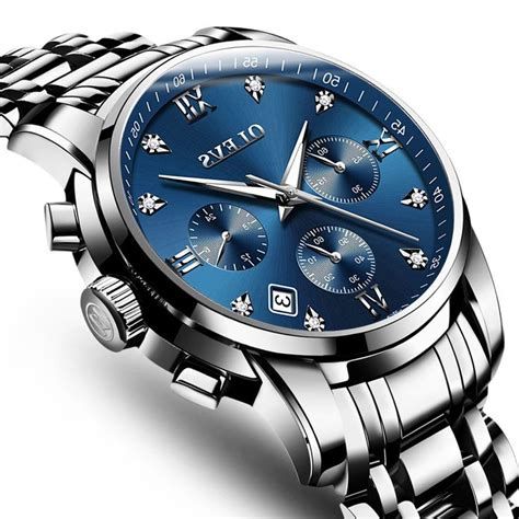 blue face watches men